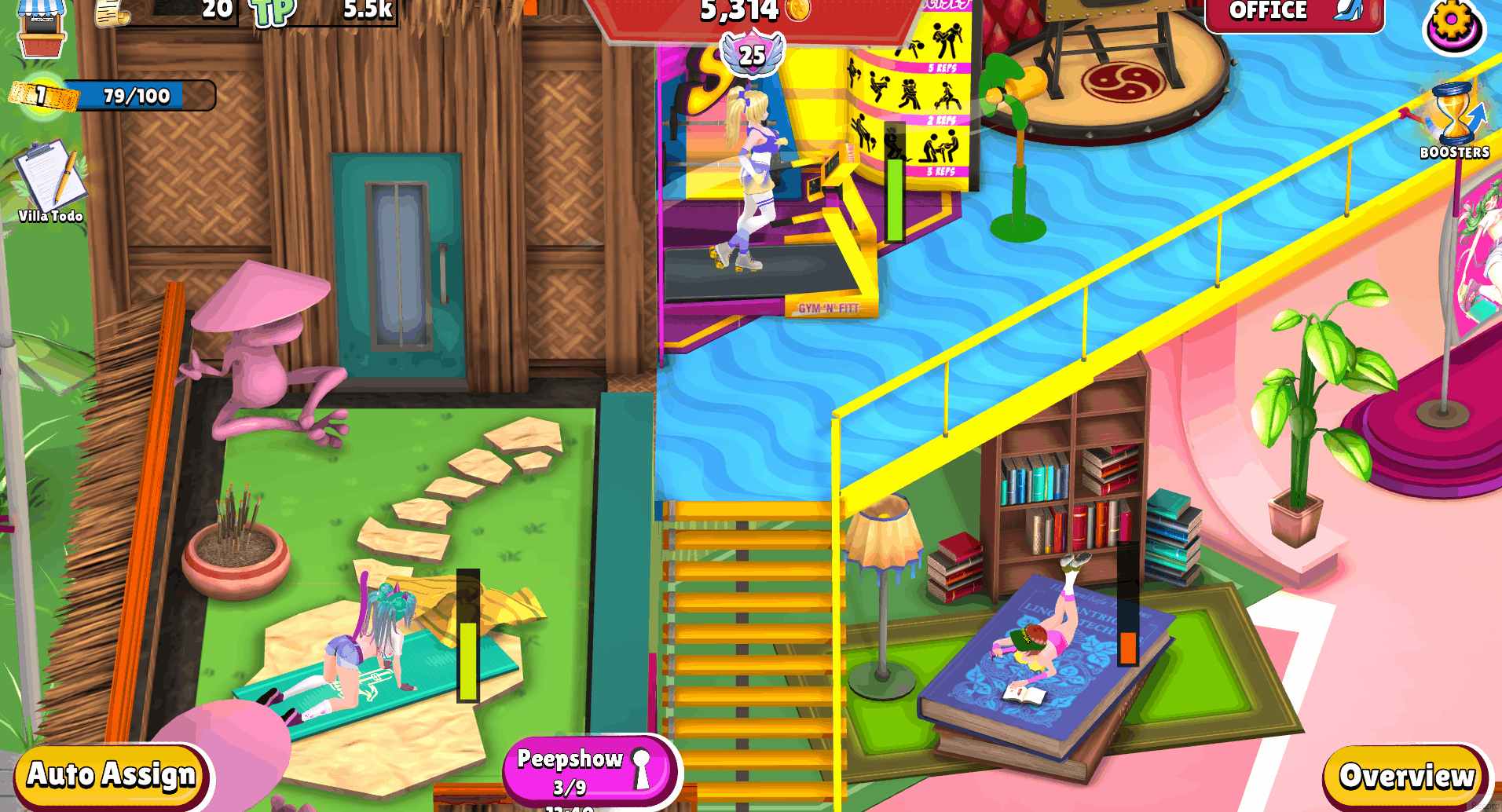 图片[2]-【3D互动养成/动态/PC】窥淫别墅 – 后宫经理 Voyeur Villa – Harem Manager 官中步兵版 [PC]-次元小屋