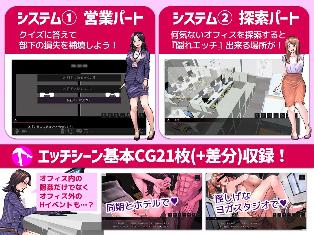 图片[2]-【日式ADV/职场NTL/PC】性骚扰模拟器 セクニケ-sexual communication- AI汉化版 [PC]-次元小屋